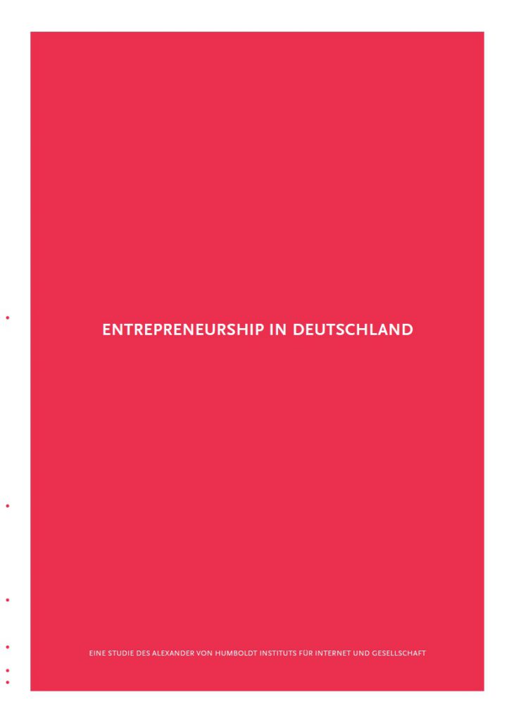 Entrepreneurship in Deutschland Cover