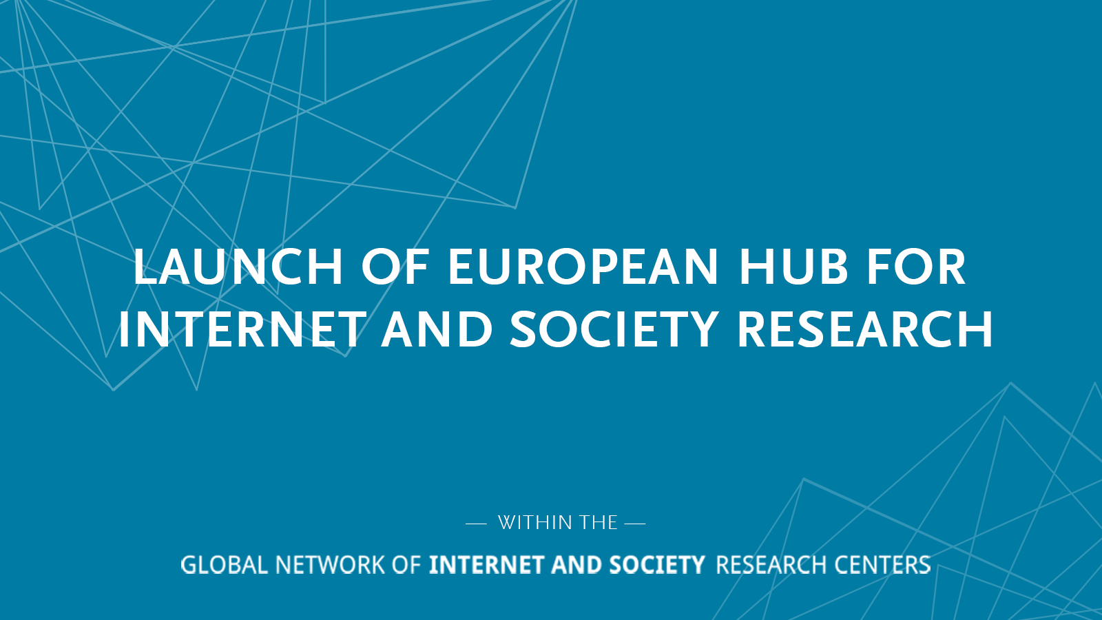 European Hub for Internet and Society Research launched – Digital ...
