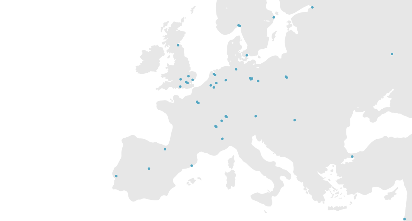 European Hub Map 2018 European Hub