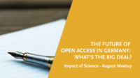 The future of Open Access in Germany