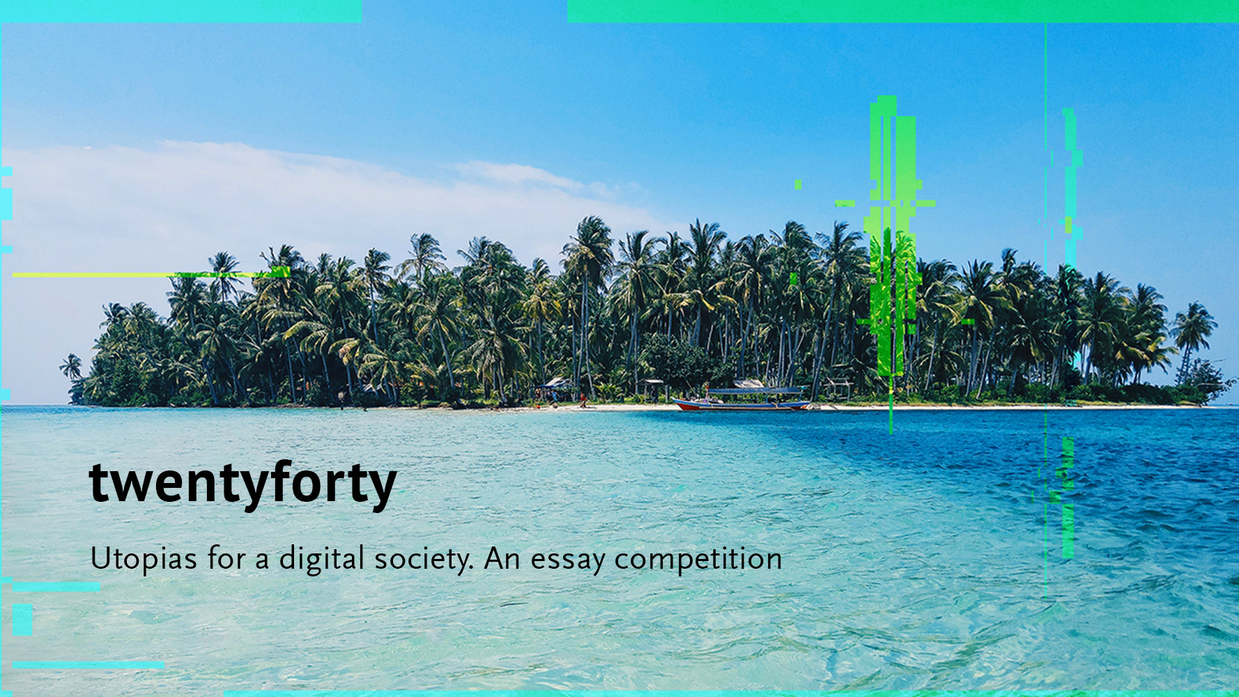 Paradise glitch essay competition banner