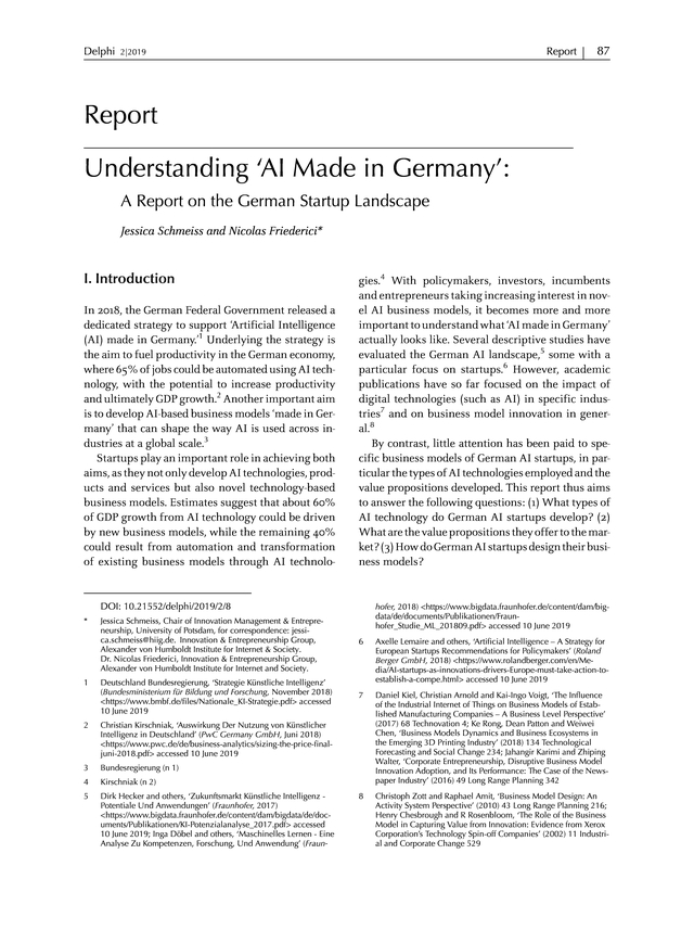 Understanding AI A Report on the German Startup Landscape