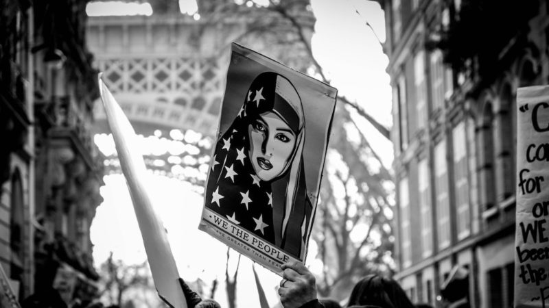 Protesters in Paris