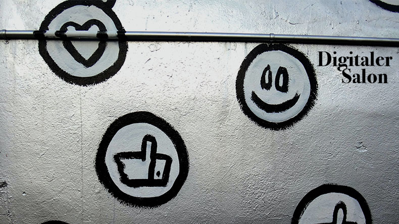 Emojis auf Wand gesprayt