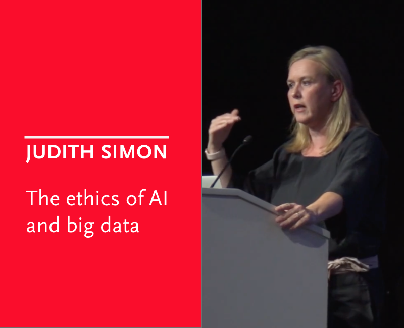 Quarterly October - Judith Simon AI and big data