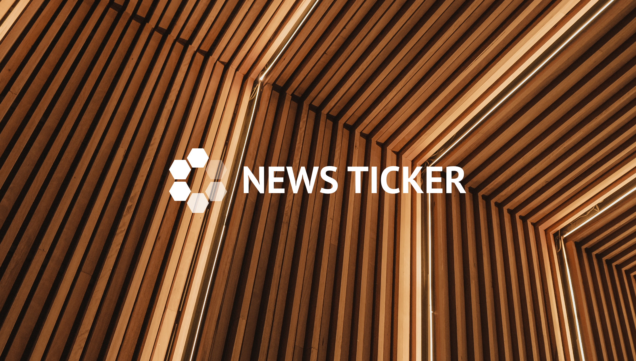 You can a wood pattern and the text "SET News Ticker"