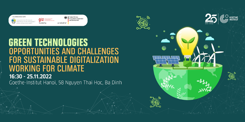 Green technologies: Opportunities and challenges for sustainable digitalisation working for climate