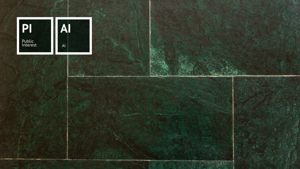 This picture shows a green stone wall, symbolising the Call for Papers for the second workshop on Public Interest AI.